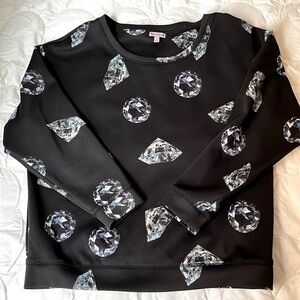 Juicy Couture Jewel Scuba Sweatshirt L